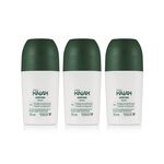 Kit Desodorante Antitranspirante Roll-on Kaiak Aventura Masculino (3 unidades)