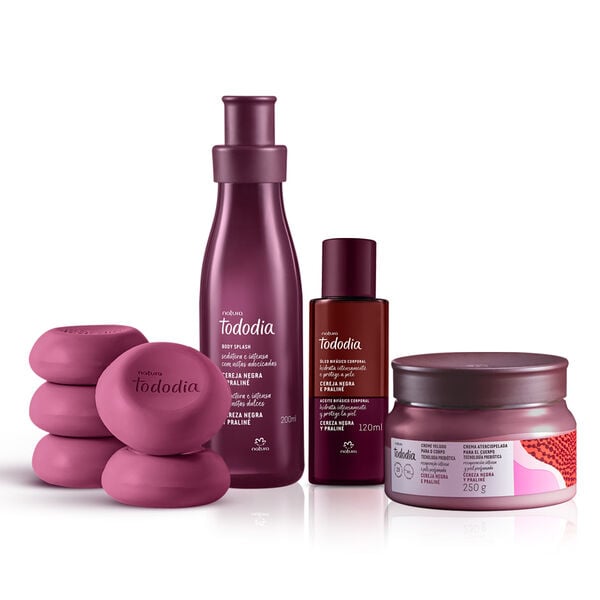 Kit Hidratação Intensa Tododia Cereja Negra e Praliné