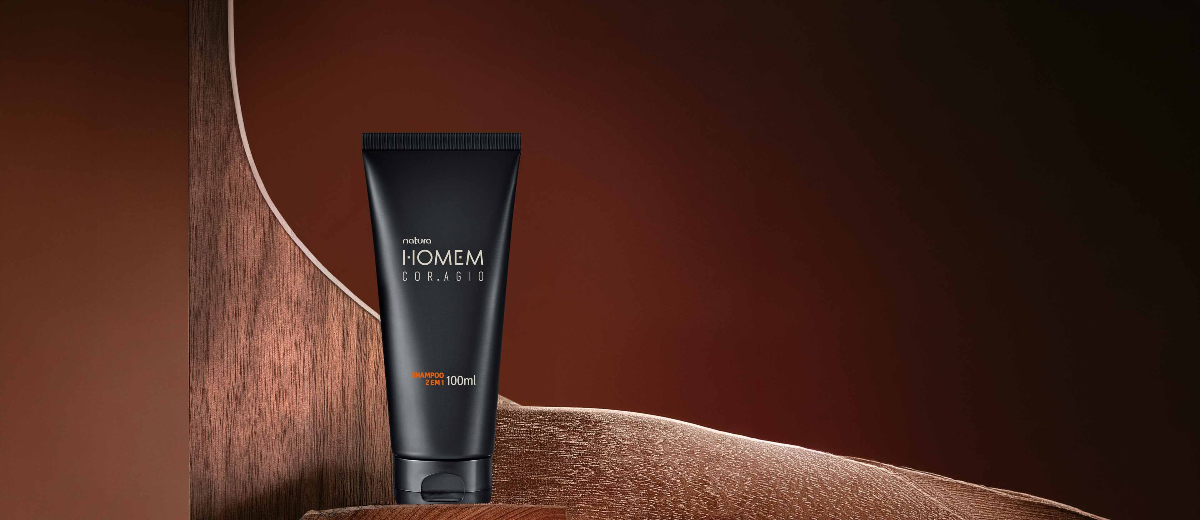Shampoo 2 em 1 Natura Homem Cor.Agio 100 ml