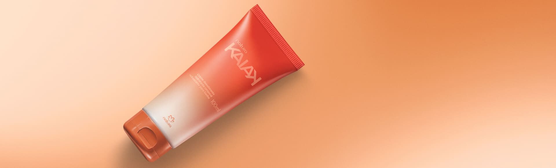 Creme Desodorante Hidratante Corporal Refrescante para Banho Kaiak Feminino 100 ml