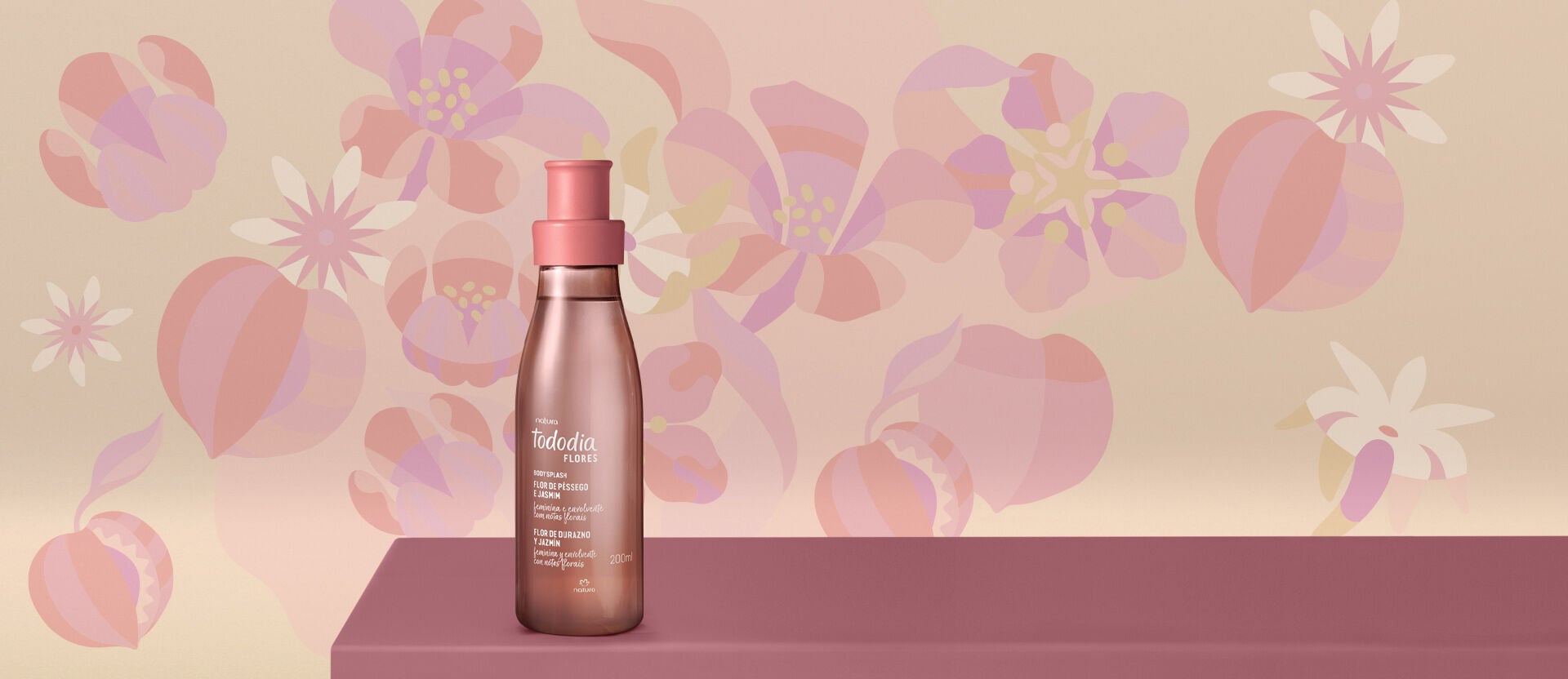 Body Splash Desodorante Colônia Tododia Flores 200 ml