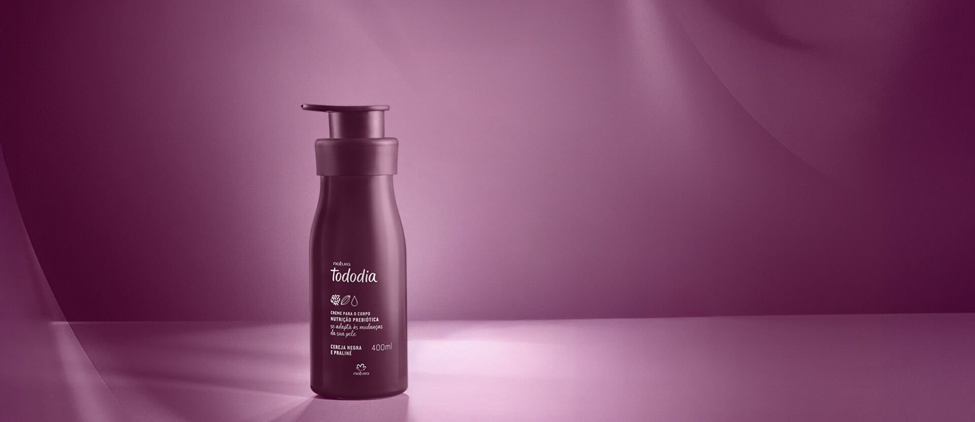 Creme Desodorante Nutritivo para o Corpo Tododia Cereja Negra e Praliné