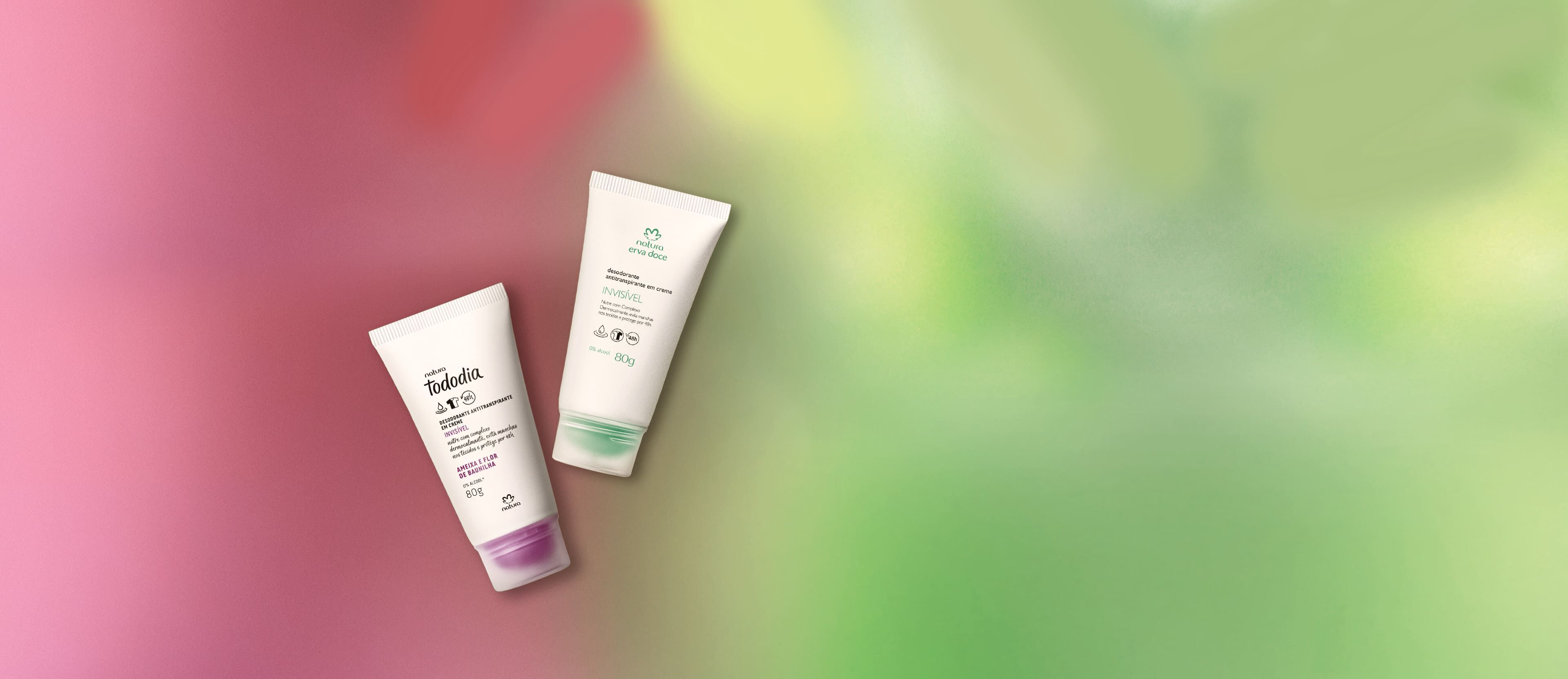 Kit Desodorantes em Creme Erva Doce e Tododia Ameixa e Flor de Baunilha (2 produtos)