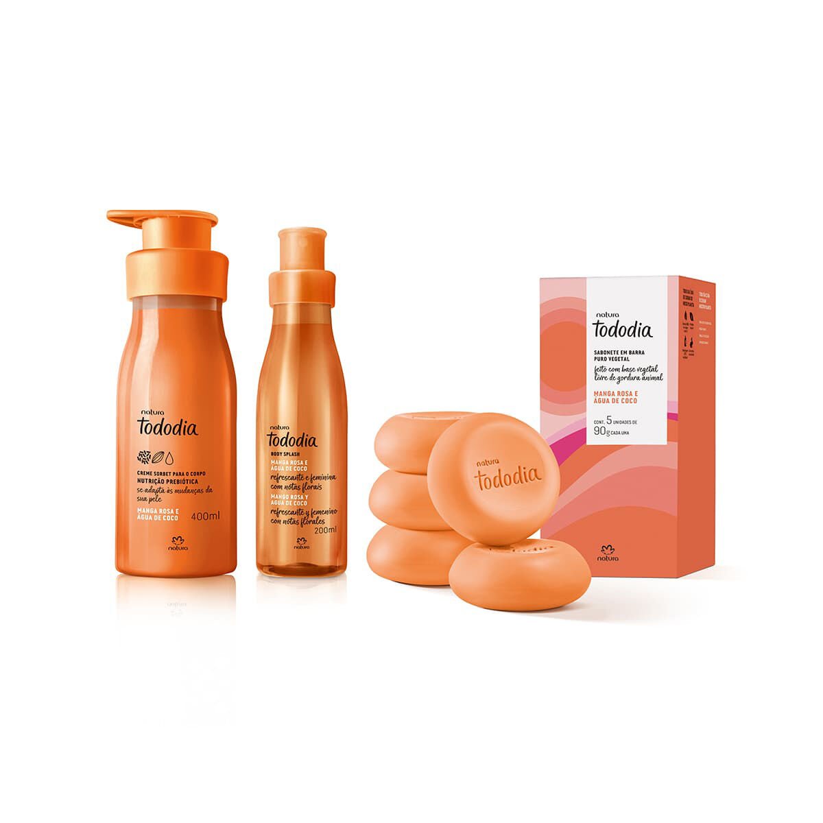 Kit Tododia Manga Rosa e Água de Coco