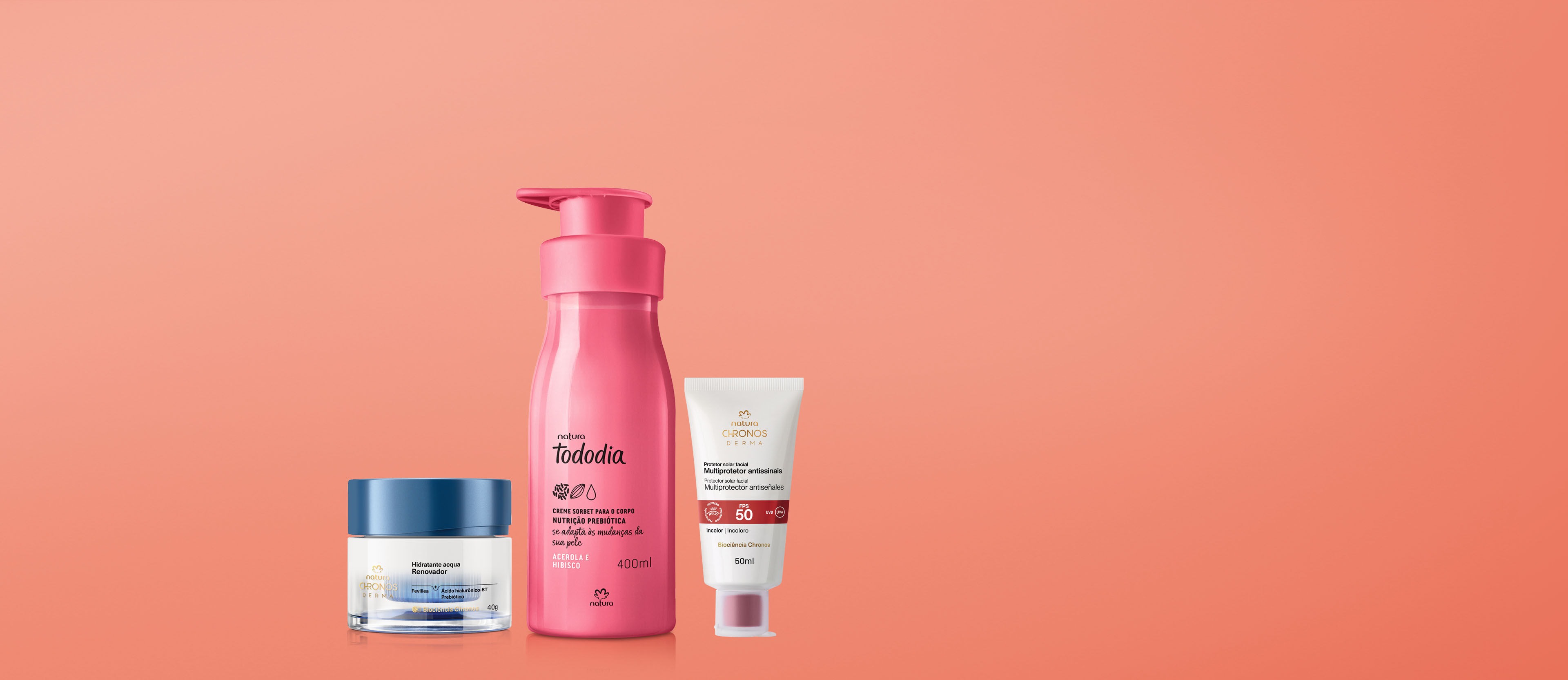 Kit Verão Chronos Derma e Tododia Acerola e Hibisco