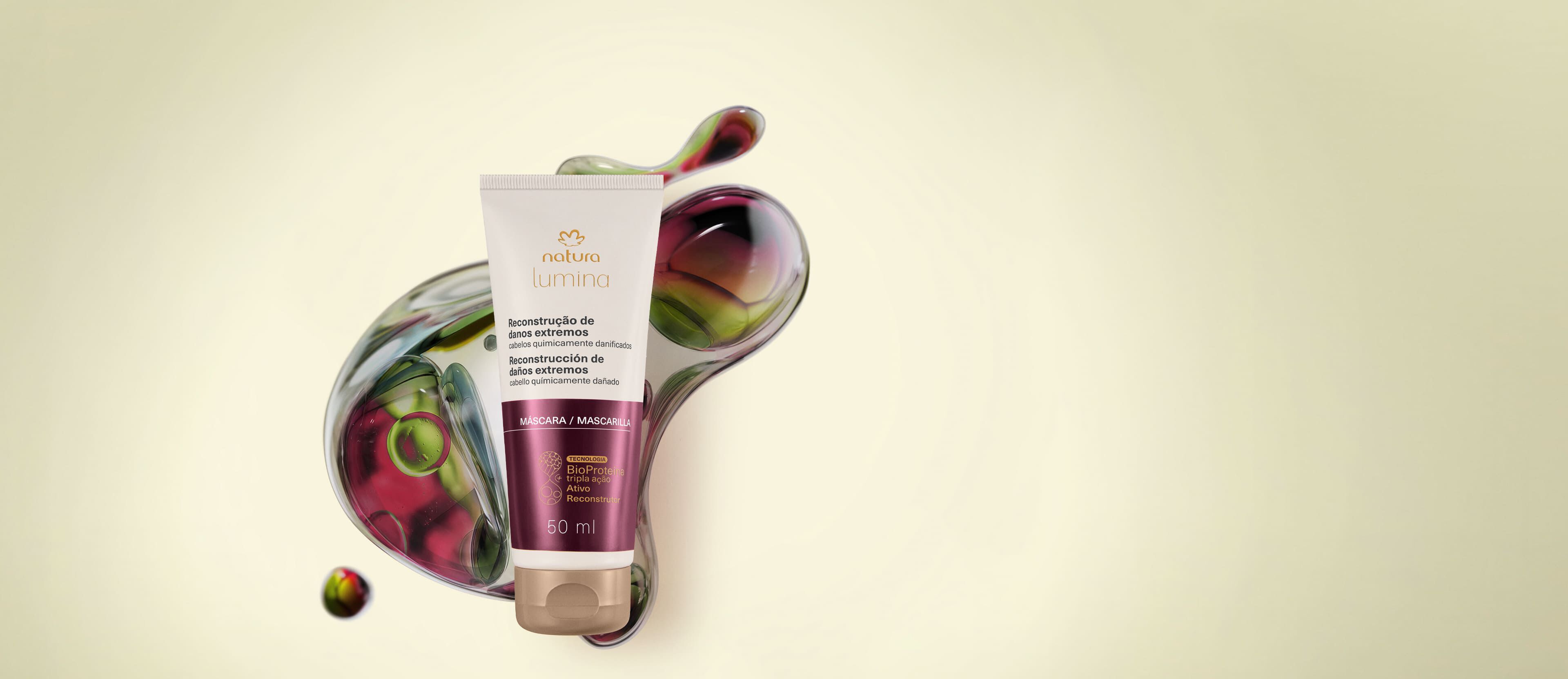 Máscara Regeneradora Lumina para Reconstrução de Danos Extremos