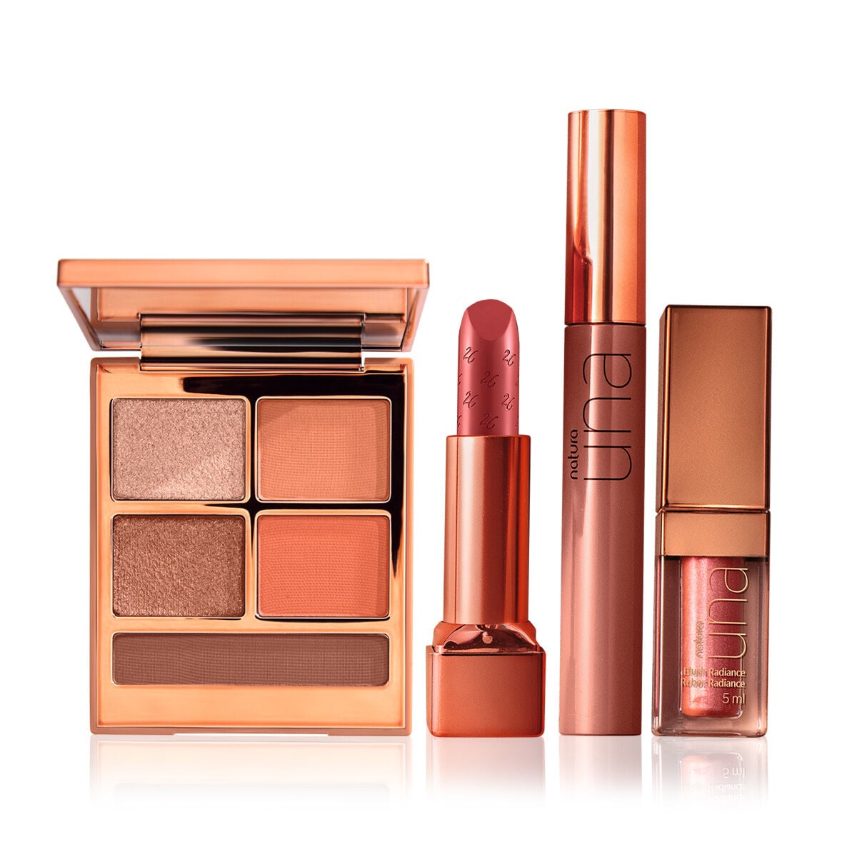 Kit Natura Una Nude Maquiagem Completa (4 Produtos)