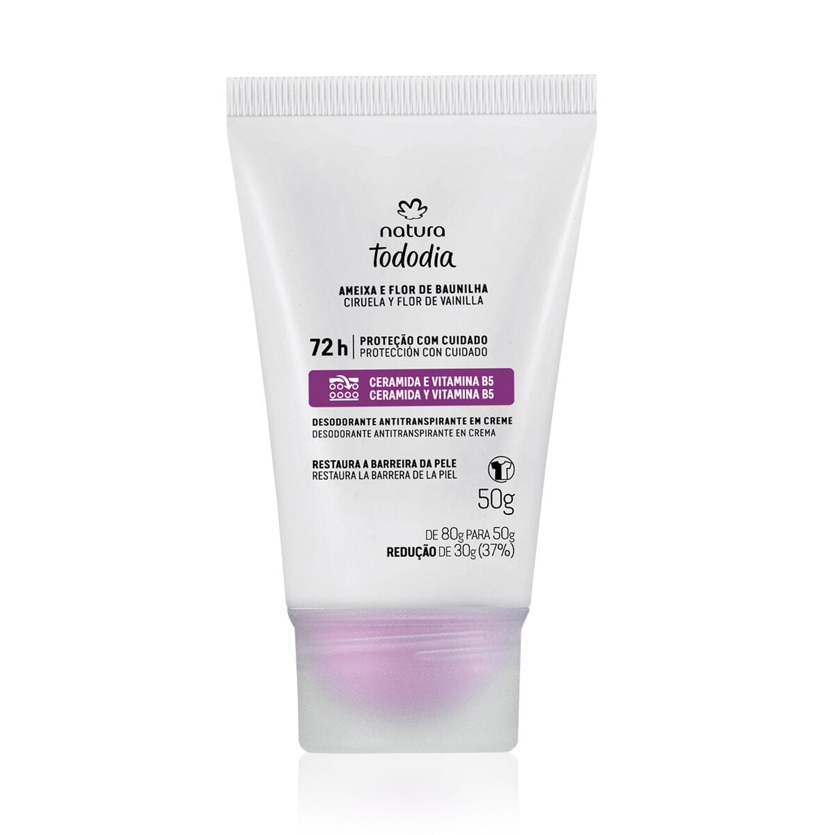 Desodorante Antitranspirante em Creme Tododia Ameixa e Flor de Baunilha 50 g