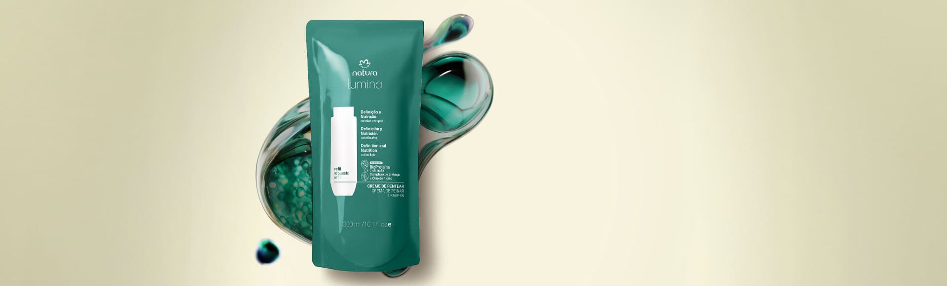 Refil Creme de Pentear Ativador para Definição e Nutrição de Cabelos Crespos