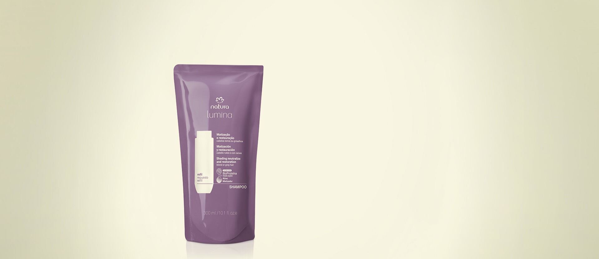 Refil Shampoo Lumina Matizador para Matização e Restauração