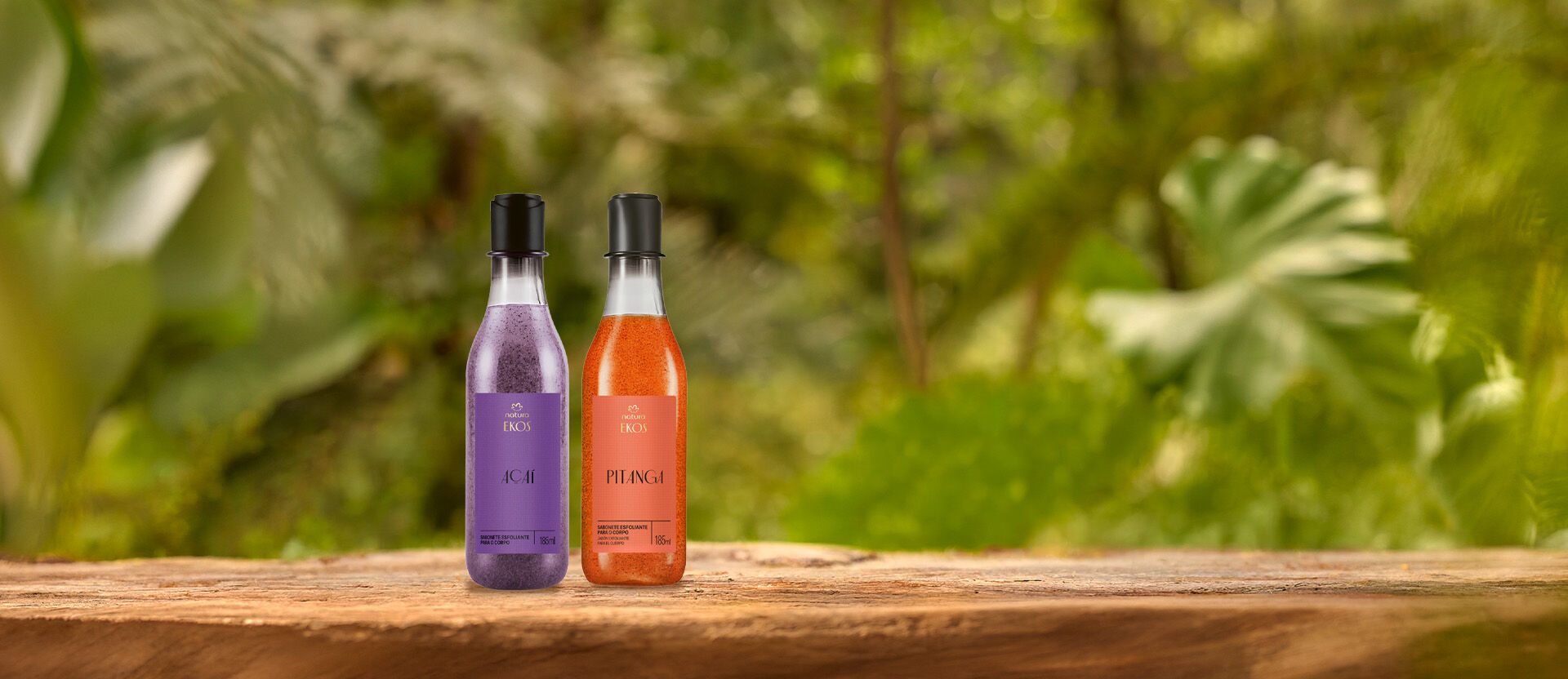 Kit Sabonete Líquido Esfoliante Ekos Pitanga e Açaí (2 produtos)