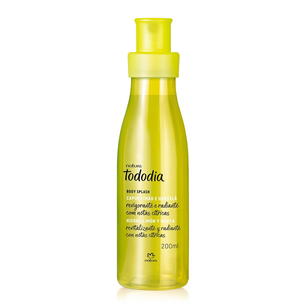 Body Splash Desodorante Colônia Tododia Body Capim Limão e Hortelã 200 ml