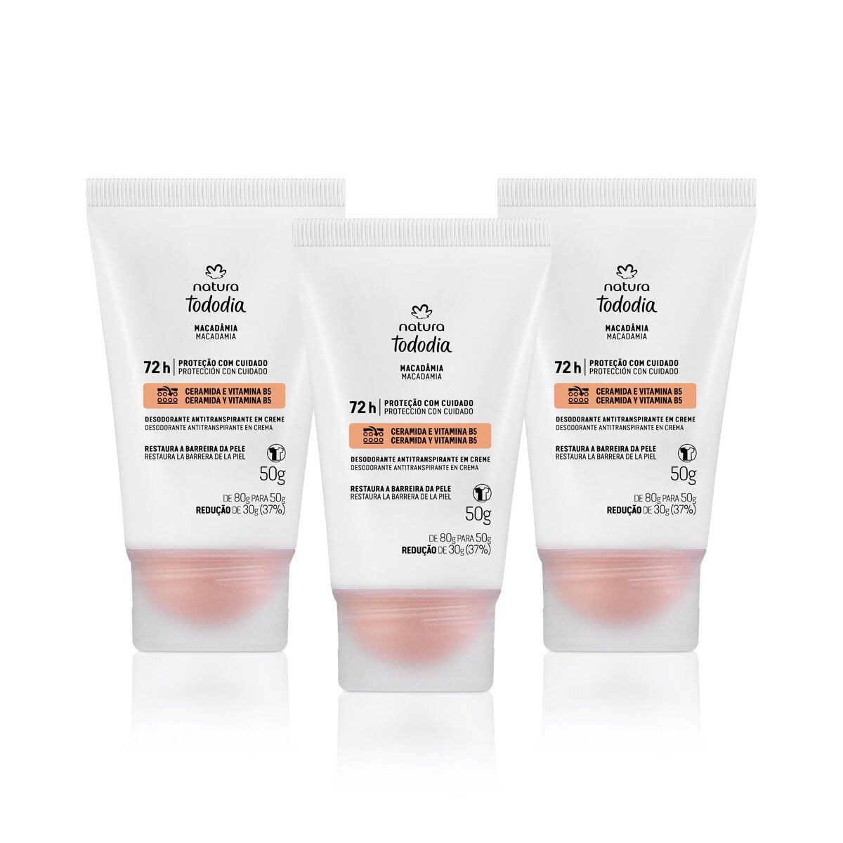 Kit Desodorante em Creme Tododia Macadamia (3 Produtos)