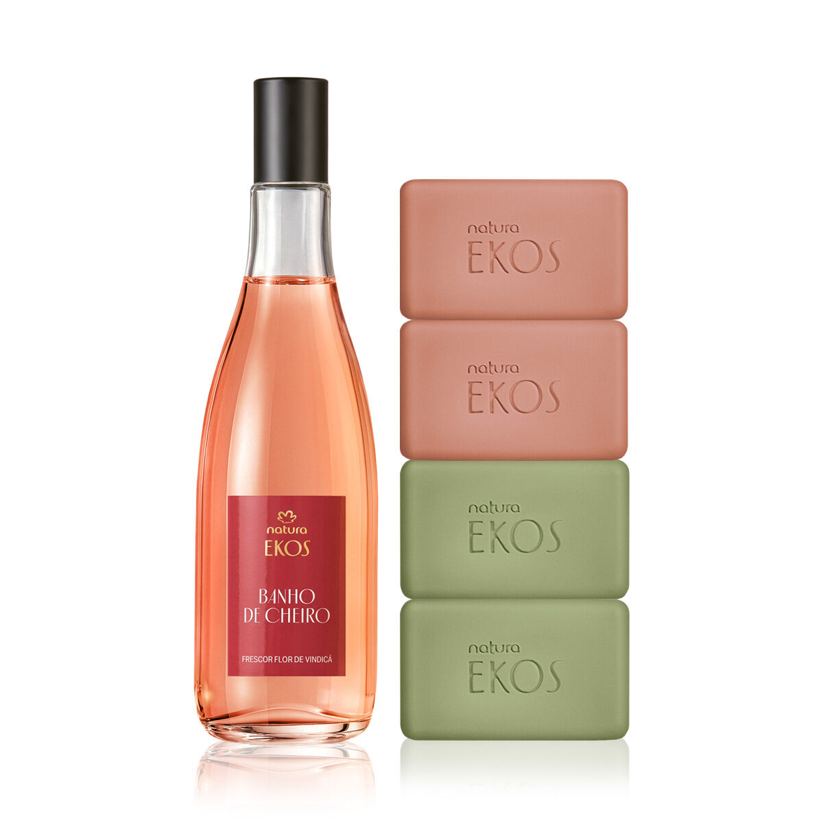 Kit Ekos Frescor Banho de Cheiro Flor de Vindicá com Sabonete em Barra (2 produtos)
