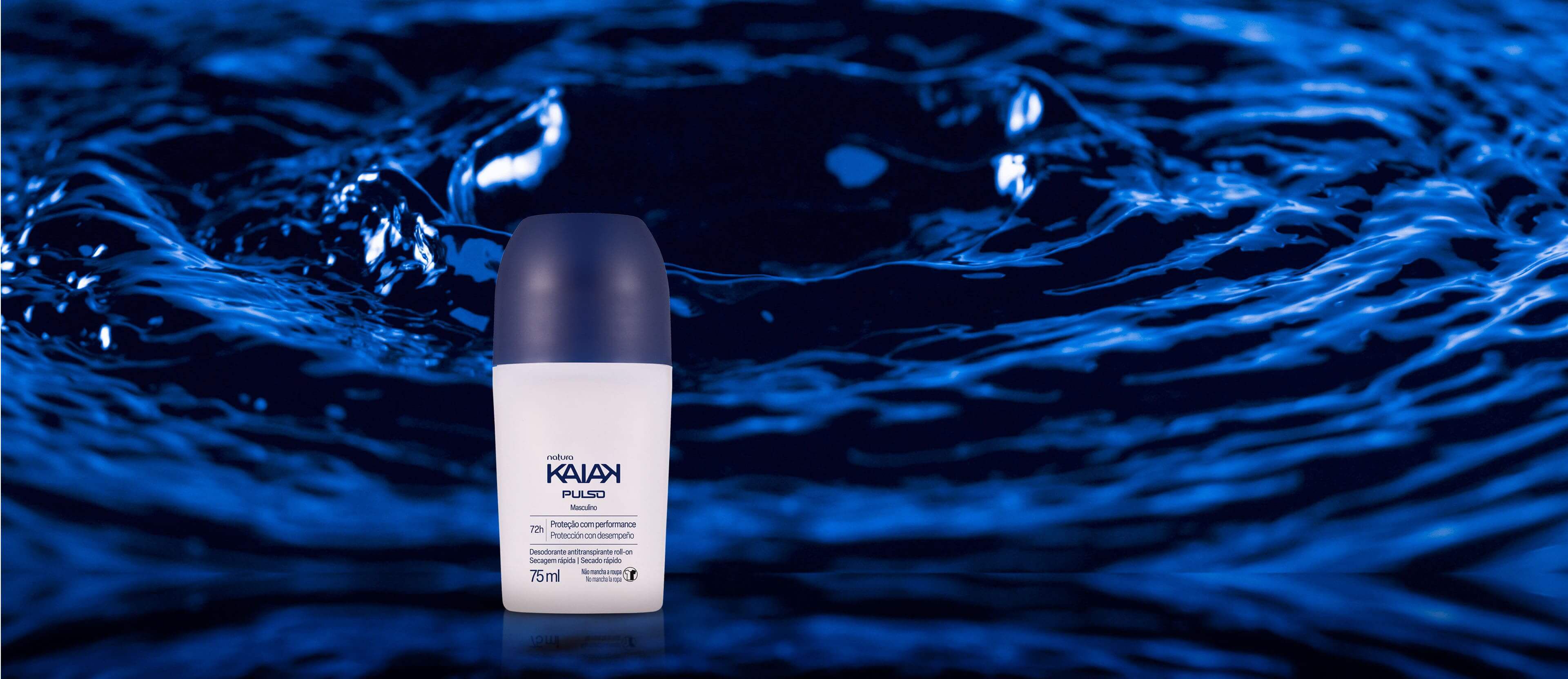 Desodorante Antitranspirante Roll-on Kaiak Pulso Masculino