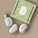 Kit Mamãe e Bebê Água de Colônia + Sabonetes em Barra + Caixa Personalizada (4 produtos)