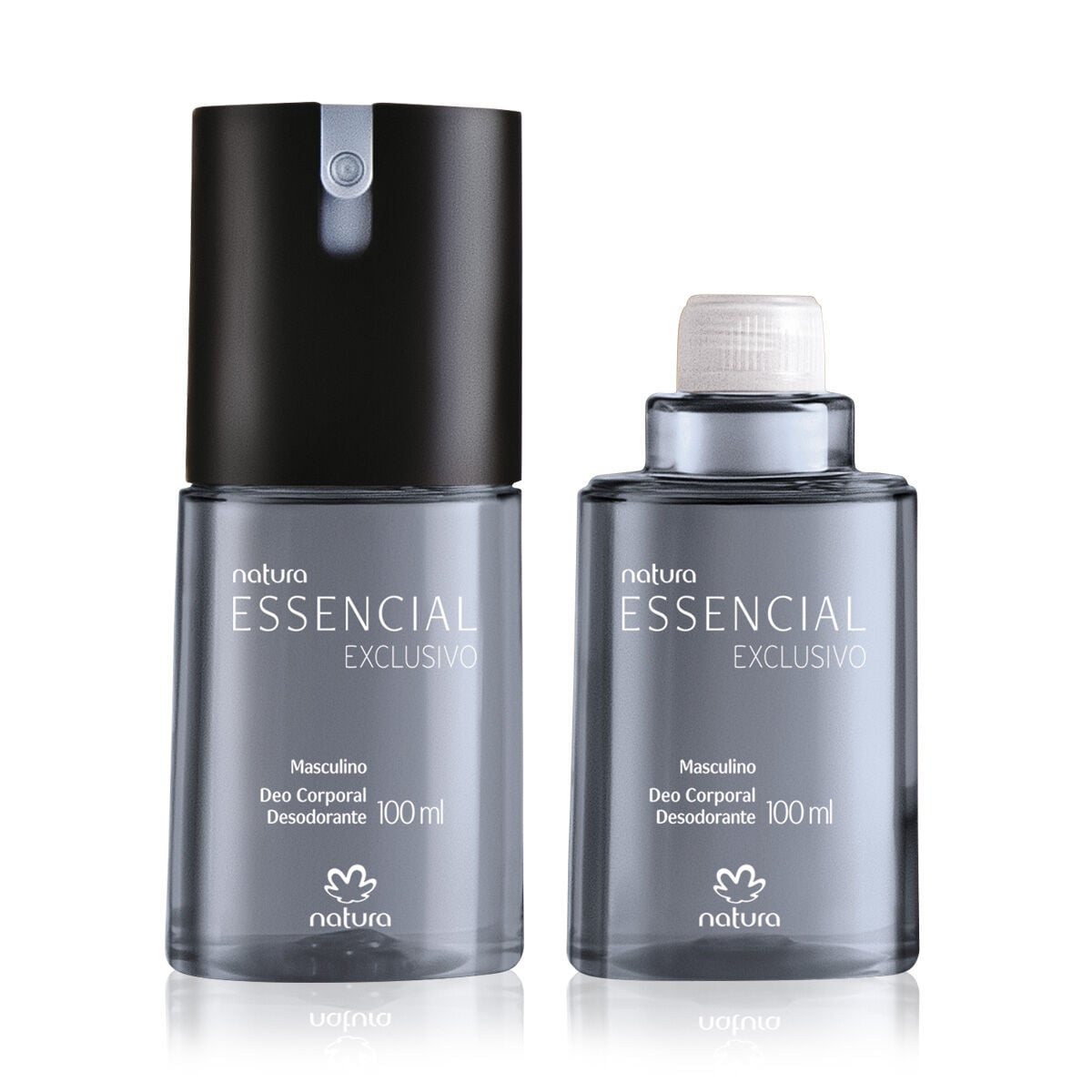 Desodorante Corporal Natura Essencial Exclusivo Masculino com Refil 100 Ml (2 Unidades)