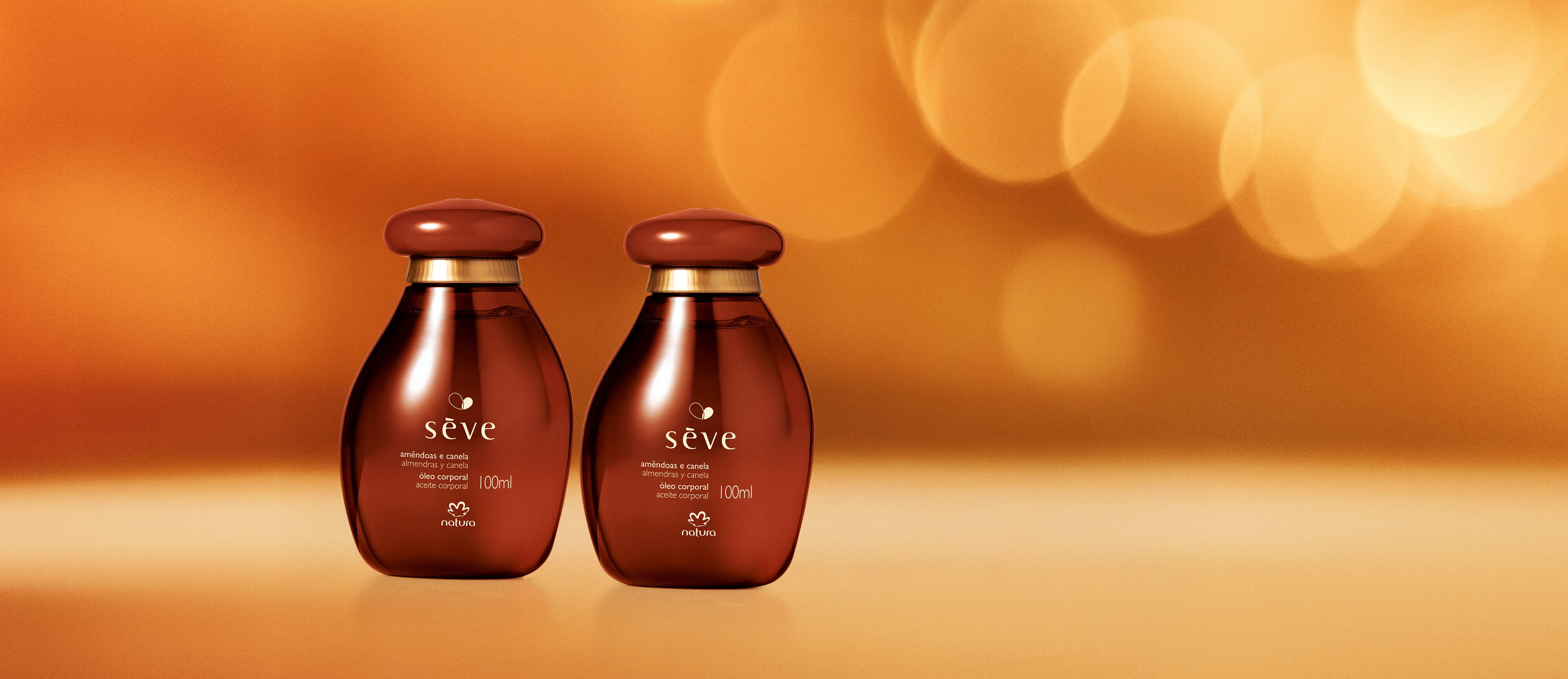Kit Óleo Desodorante Corporal Sève Amêndoas e Canela (2 unidades)