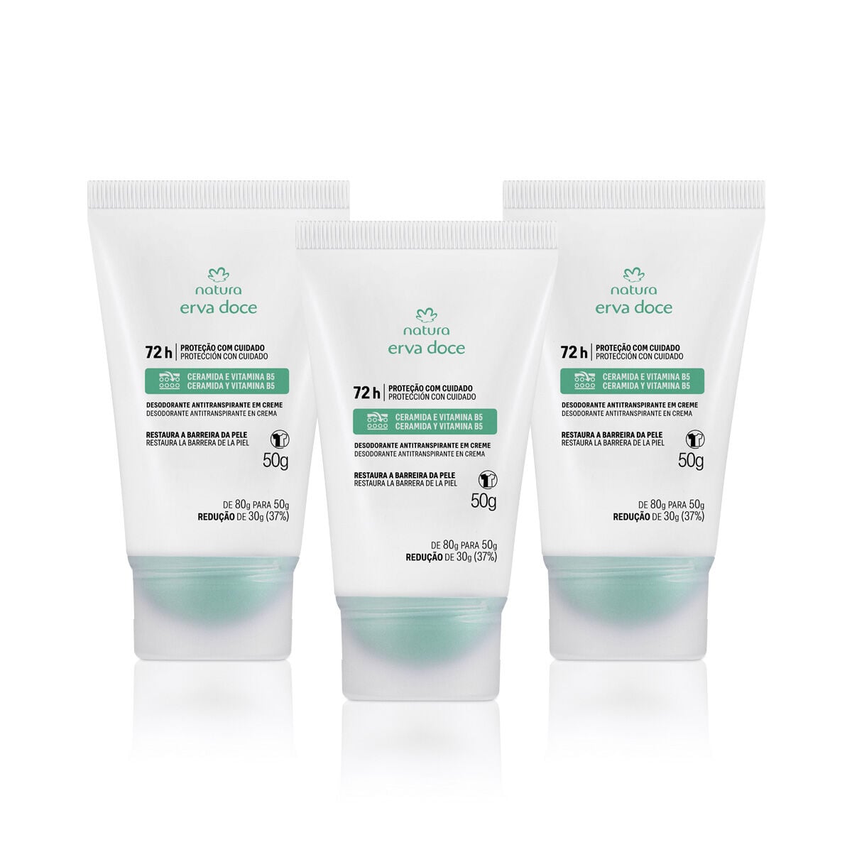 Kit Desodorante em Creme Erva Doce (3 Produtos)