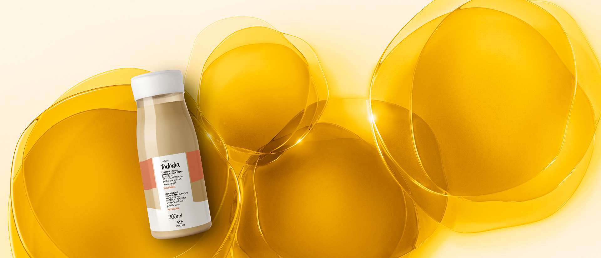 Sabonete Líquido Cremoso para o Corpo Tododia Macadâmia