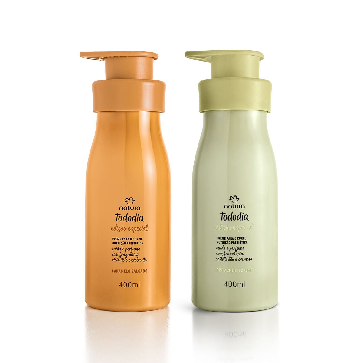 Kit Tododia Creme Desodorante Nutritivo para o Corpo Caramelo Salgado e Pistache 2 produtos de 400 ml Kit Tododia Creme Desodorante Nutritivo para o Corpo Caramelo Salgado e Pistache 2 produtos de 400 ml