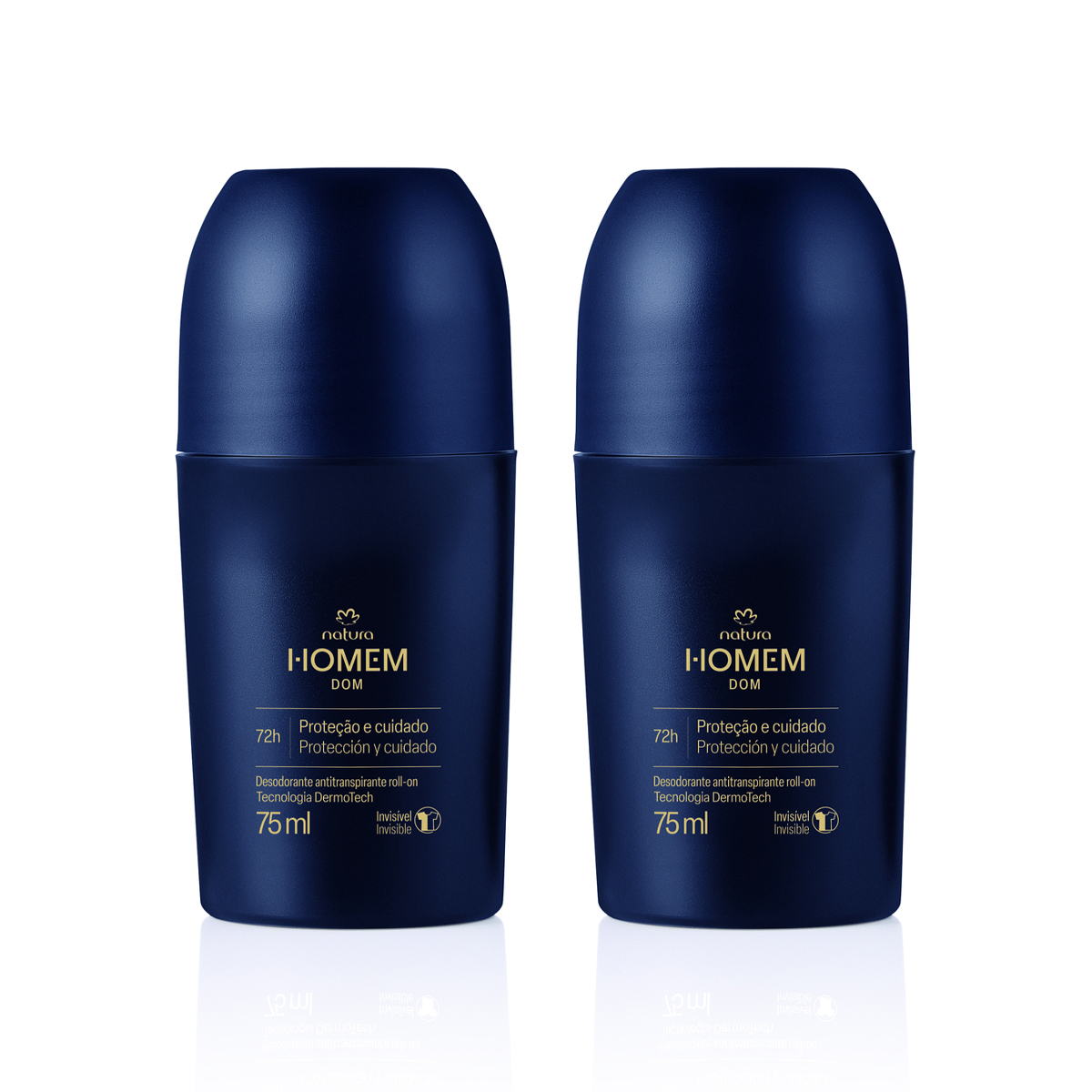 Kit Desodorante Antitranspirante Roll-On Natura Homem Dom 2 un de 75 ml
  