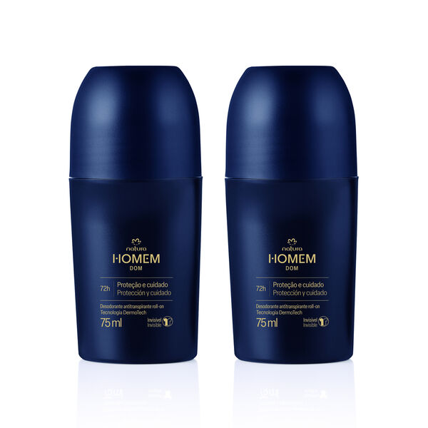 Kit Desodorante Antitranspirante Roll-On Natura Homem Dom (2 unidades)