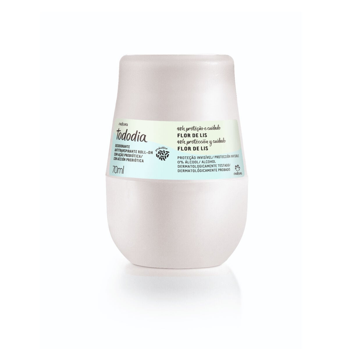 Desodorante Antitranspirante Roll On Tododia Flor de Lis 70 Ml