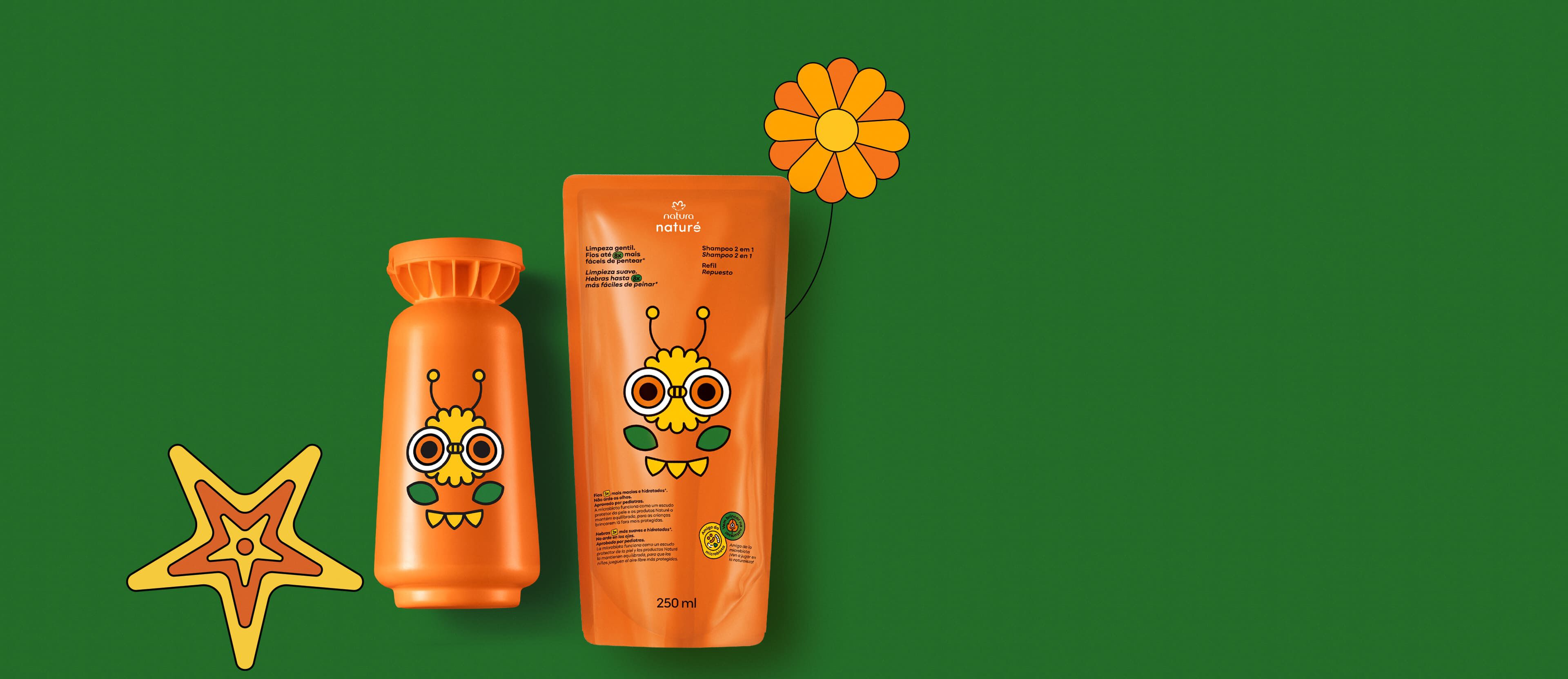 Kit Shampoo 2 em 1 Naturé com Refil