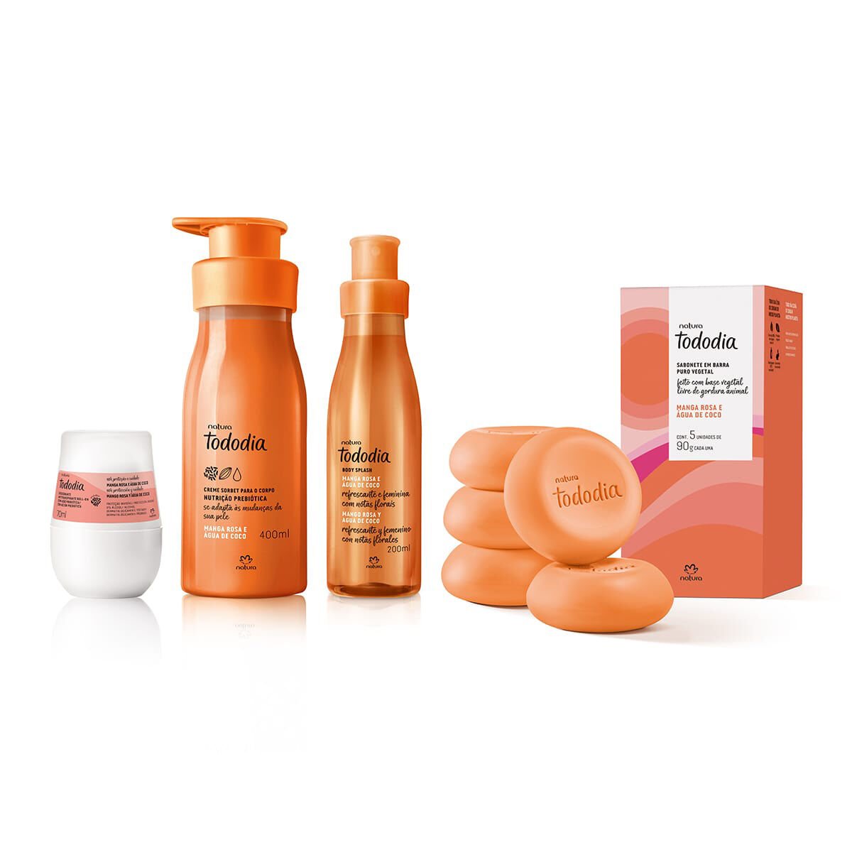 Kit Tododia Manga Rosa e Água de Coco