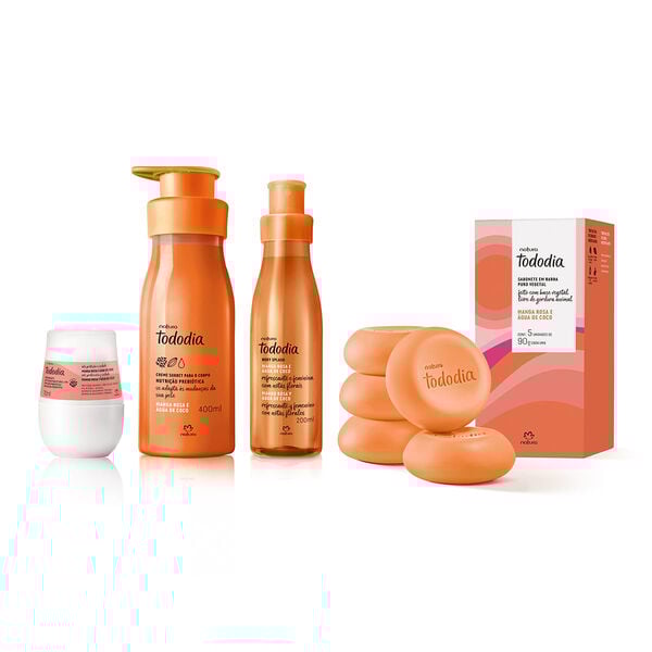 Kit Tododia Manga Rosa e Água de Coco