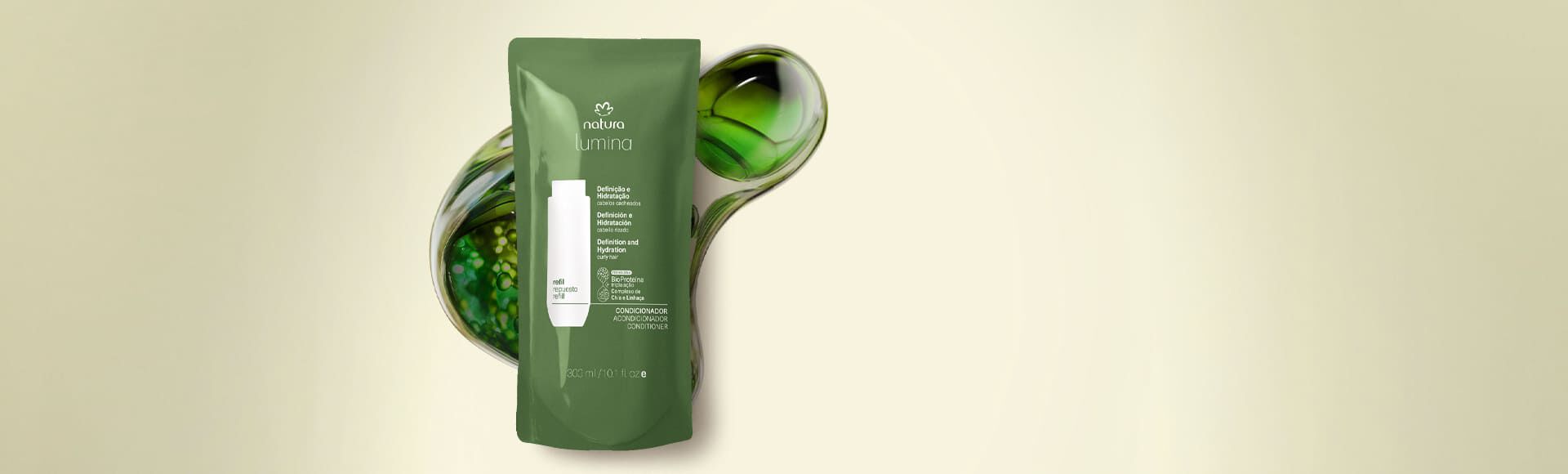 Refil Condicionador para Definição e Hidratação de Cabelos Cacheados