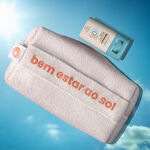 Kit Protetor Solar Facial Stick FPS 50 e Nécessaire Natura Solar