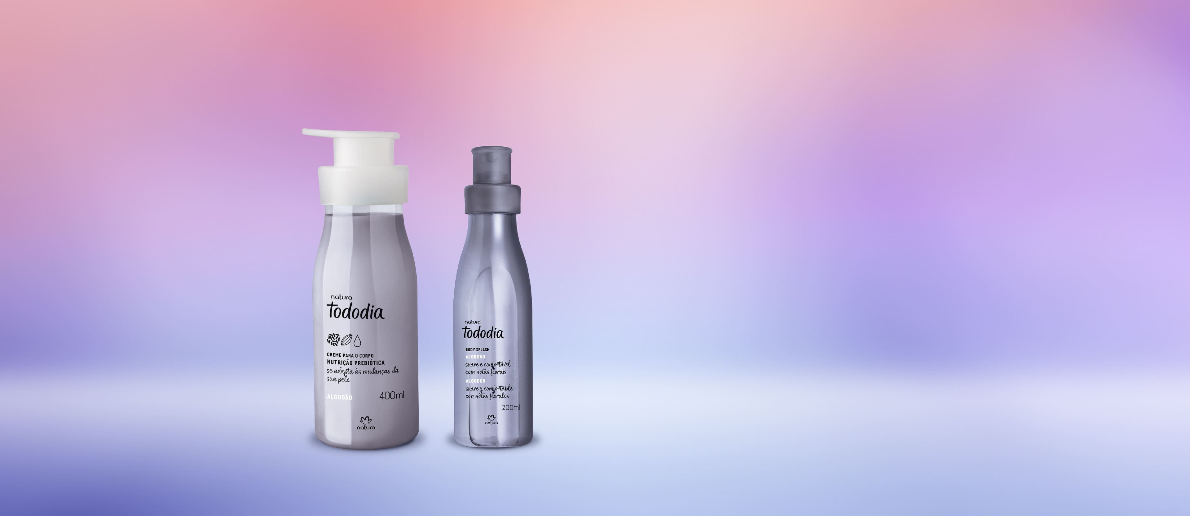 Kit Tododia Algodão com Hidratante e Body Splash (2 produtos)