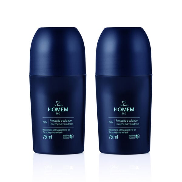 Kit Desodorante Antitranspirante Roll-On Natura Homem Elo (2 unidades)