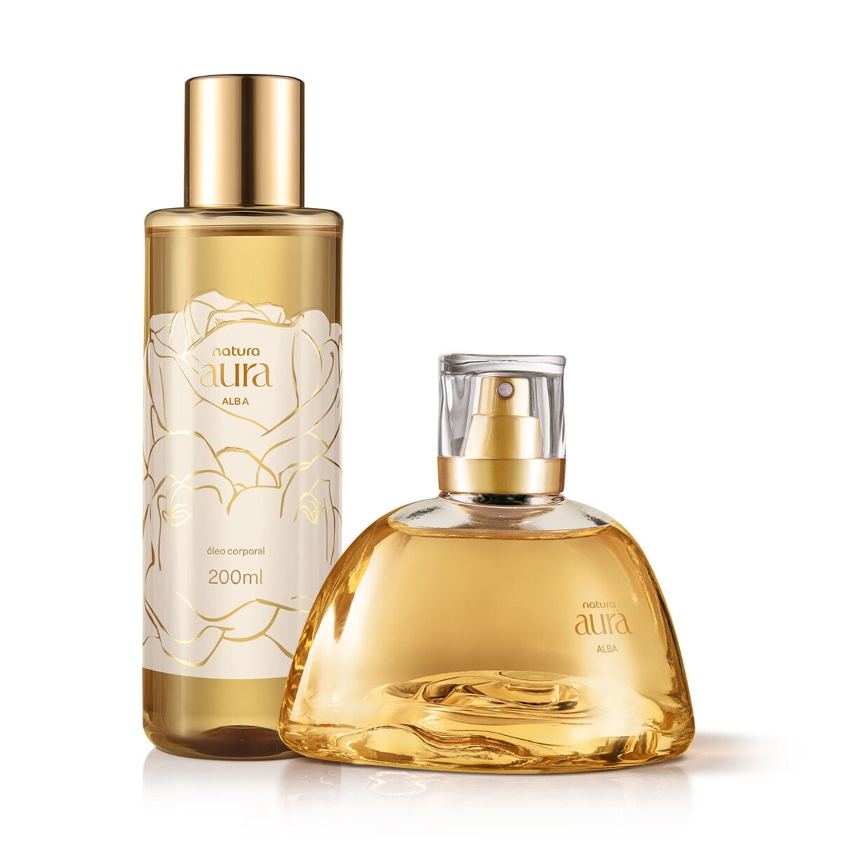 Kit Eau de Parfum e Óleo Corporal Natura Aura Alba