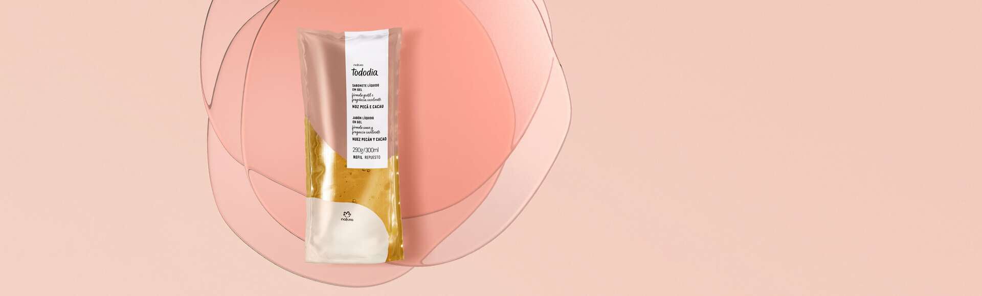 Refil Sabonete Líquido em Gel Tododia Noz Pecã e Cacau