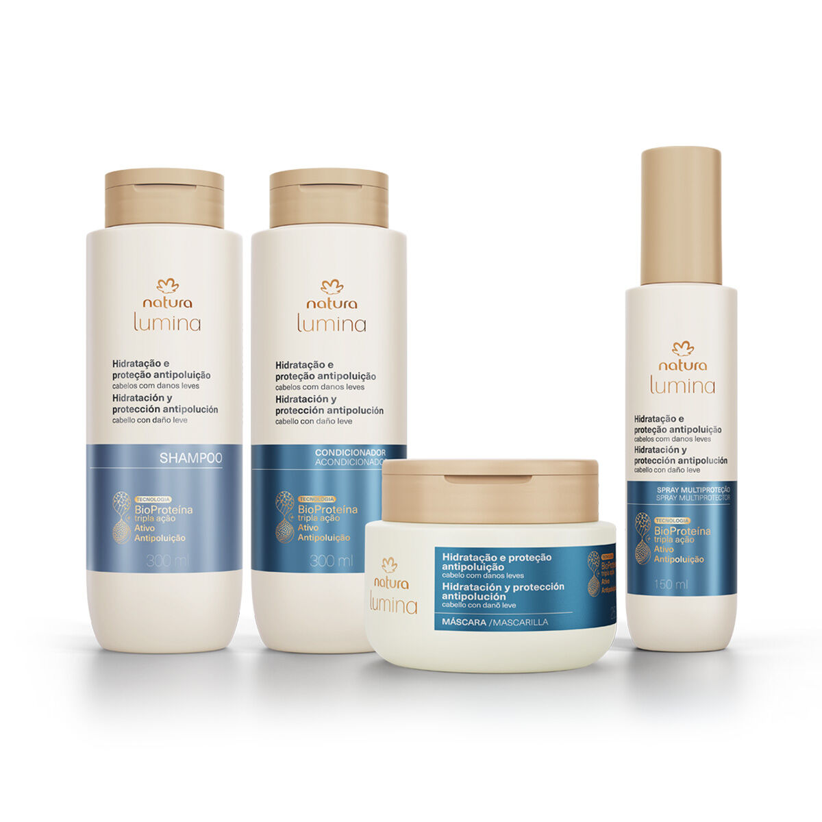 Kit Lumina Hidratacao e Proteção Antipoluicao