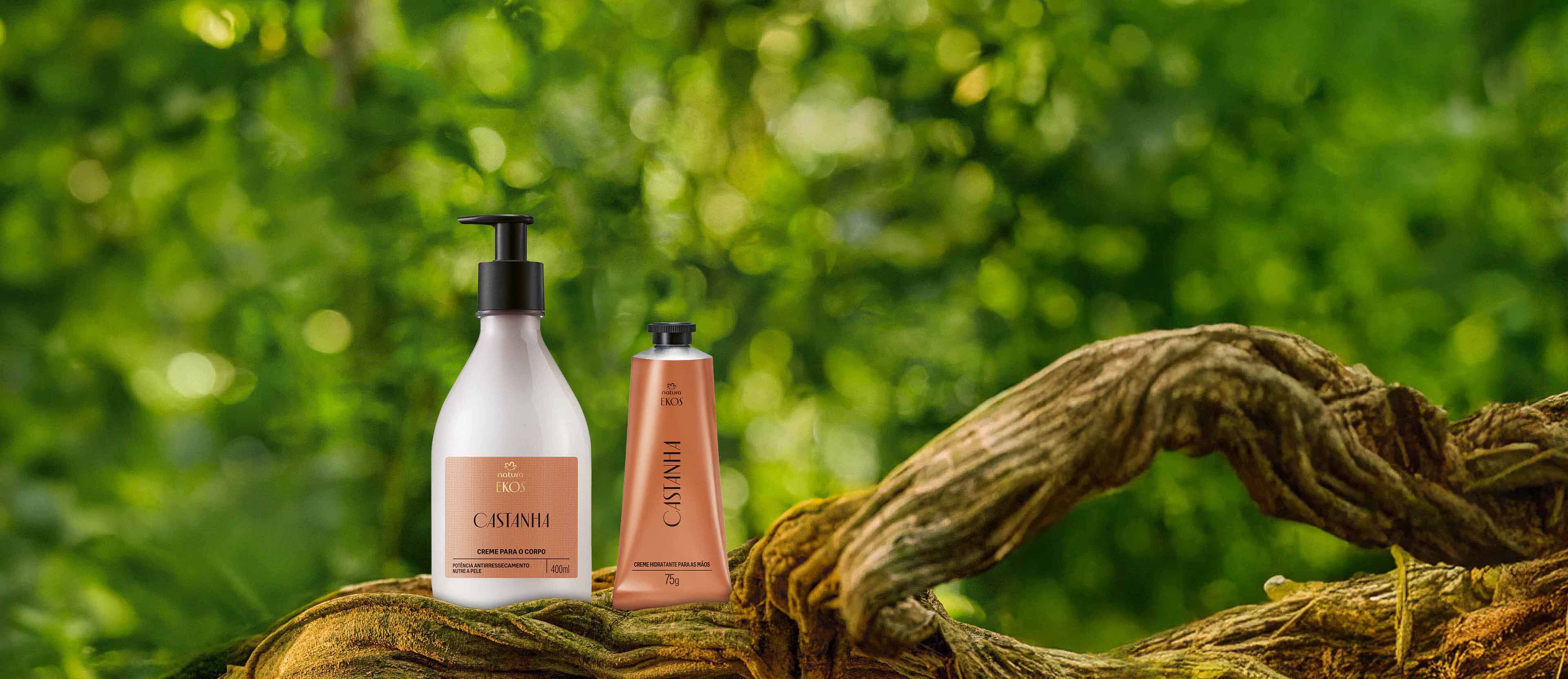 Kit Ekos Castanha Creme para o Corpo e Mãos