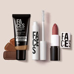 Kit Faces Base Checkmatte, Máscara Incolor e Batom Matte