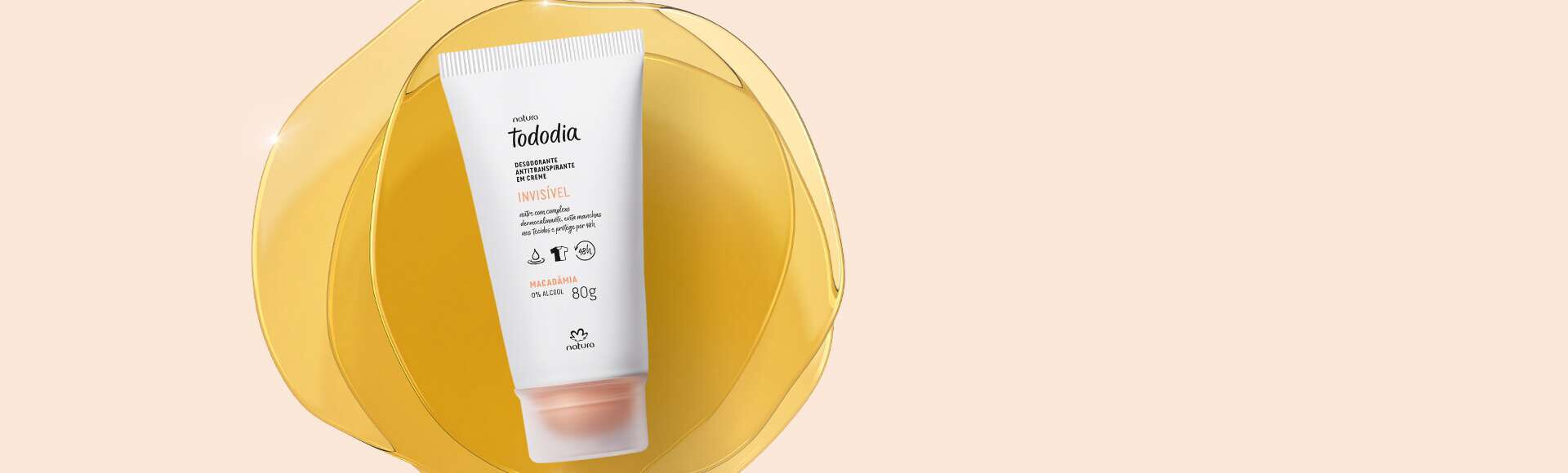 Desodorante Antitranspirante em Creme Tododia Macadâmia