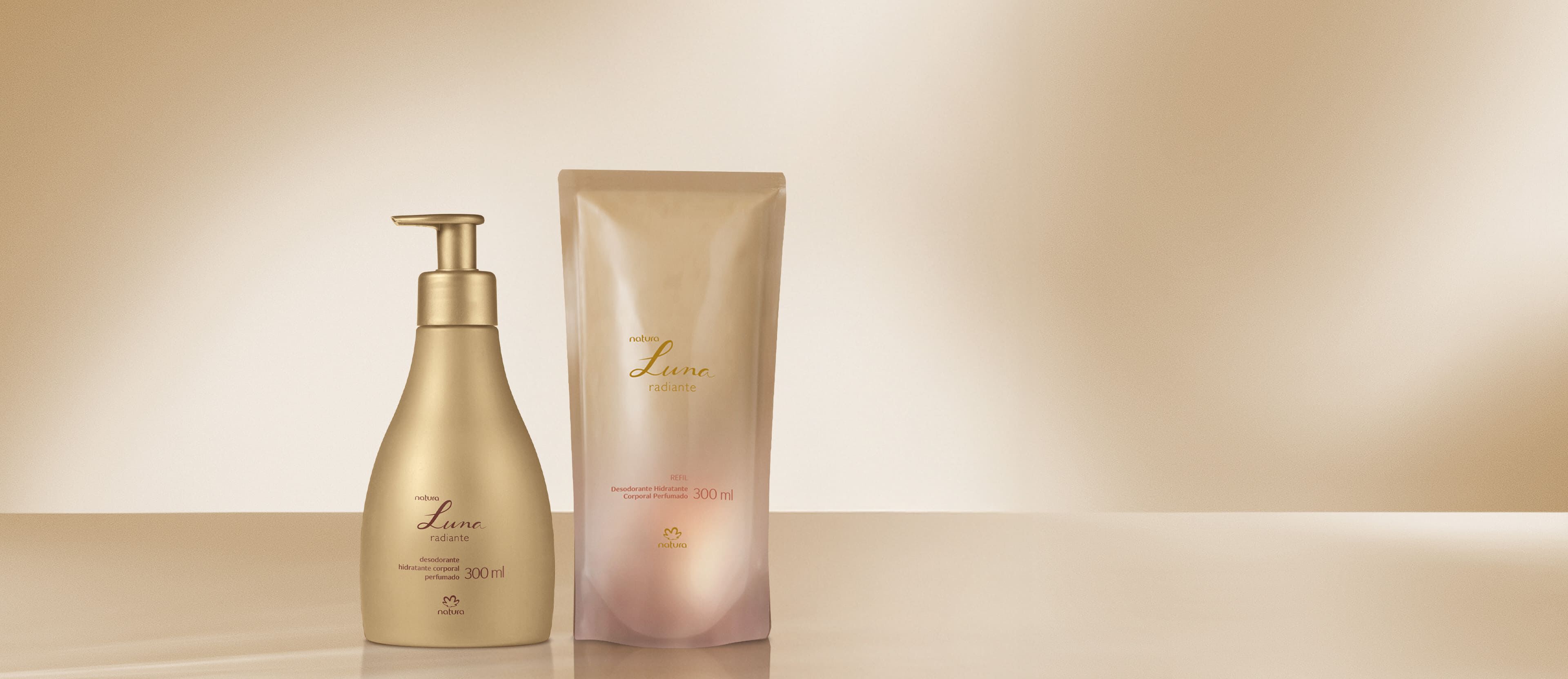 Kit Hidratante Corporal Perfumado Luna Radiante com Refil