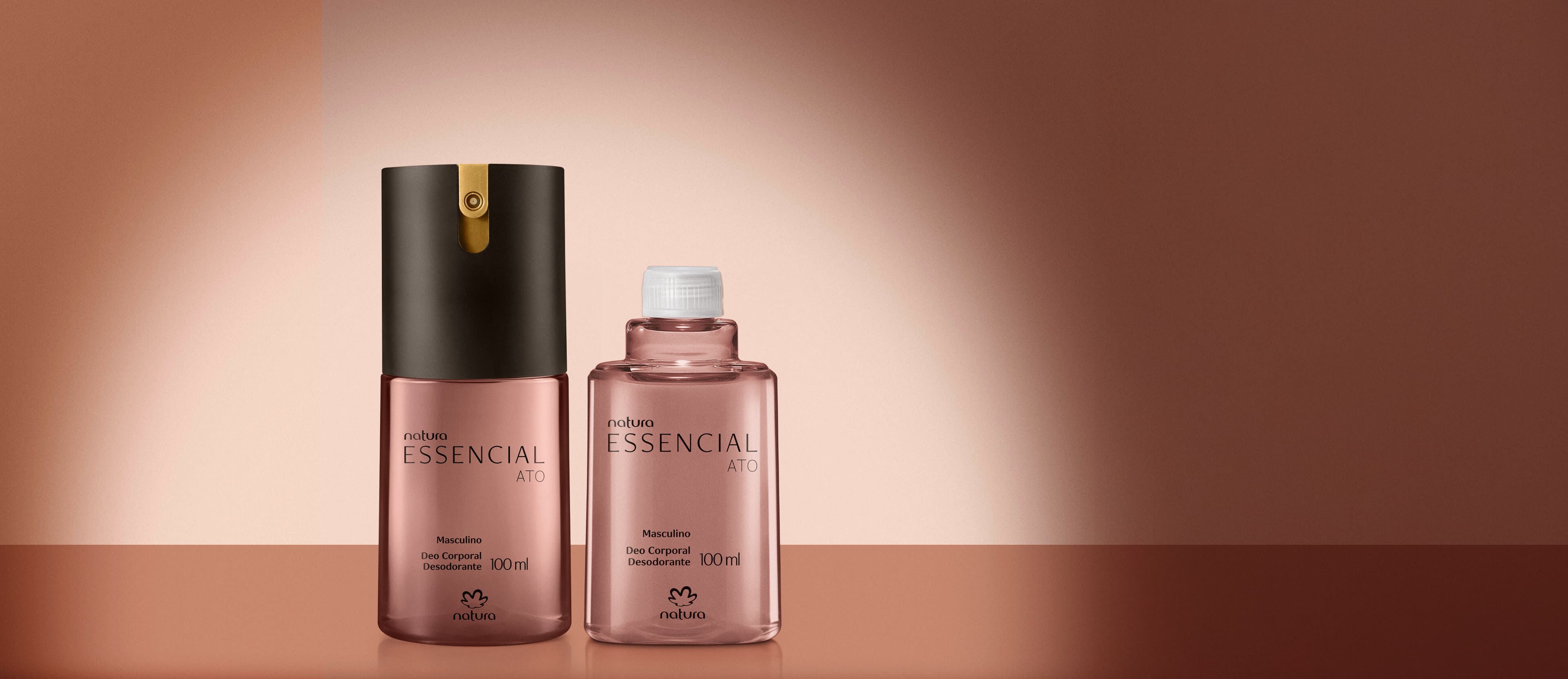 Kit Desodorante Corporal Essencial Ato Masculino com Refil