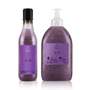 Kit Sabonete Líquido Esfoliante Natura Ekos Açaí com Refil (2 unidades)