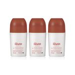 Kit Desodorante Antitranspirante Roll-on Kaiak Feminino (3 unidades)