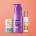 Kit Verão Creme Corporal Tododia Amora e Flor de Pêssego, Spray Capilar e Protetor Facial em Stick