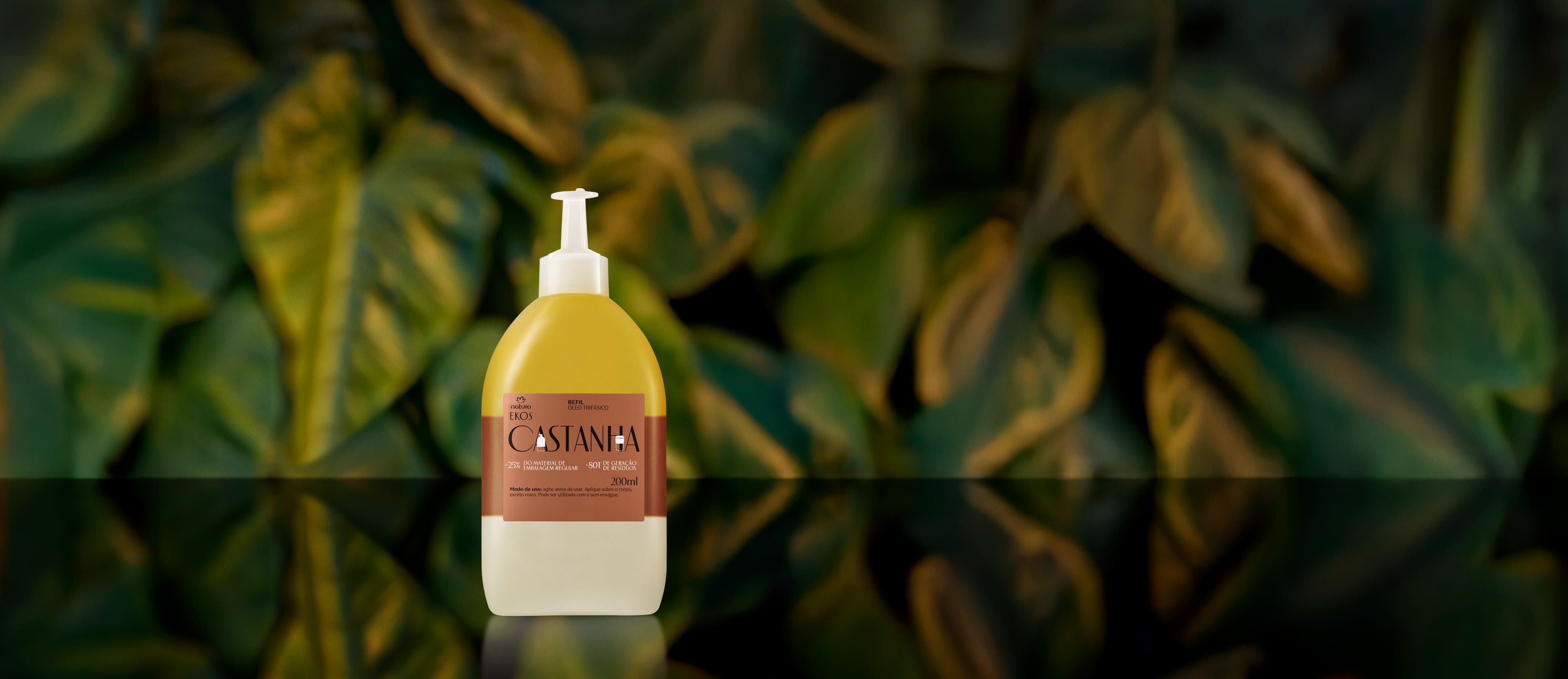 Refil Óleo Trifásico Desodorante Corporal Ekos Castanha