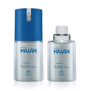 Kit Desodorante Corporal Kaiak Clássico Masculino com Refil 2 unidades de 100 ml
  