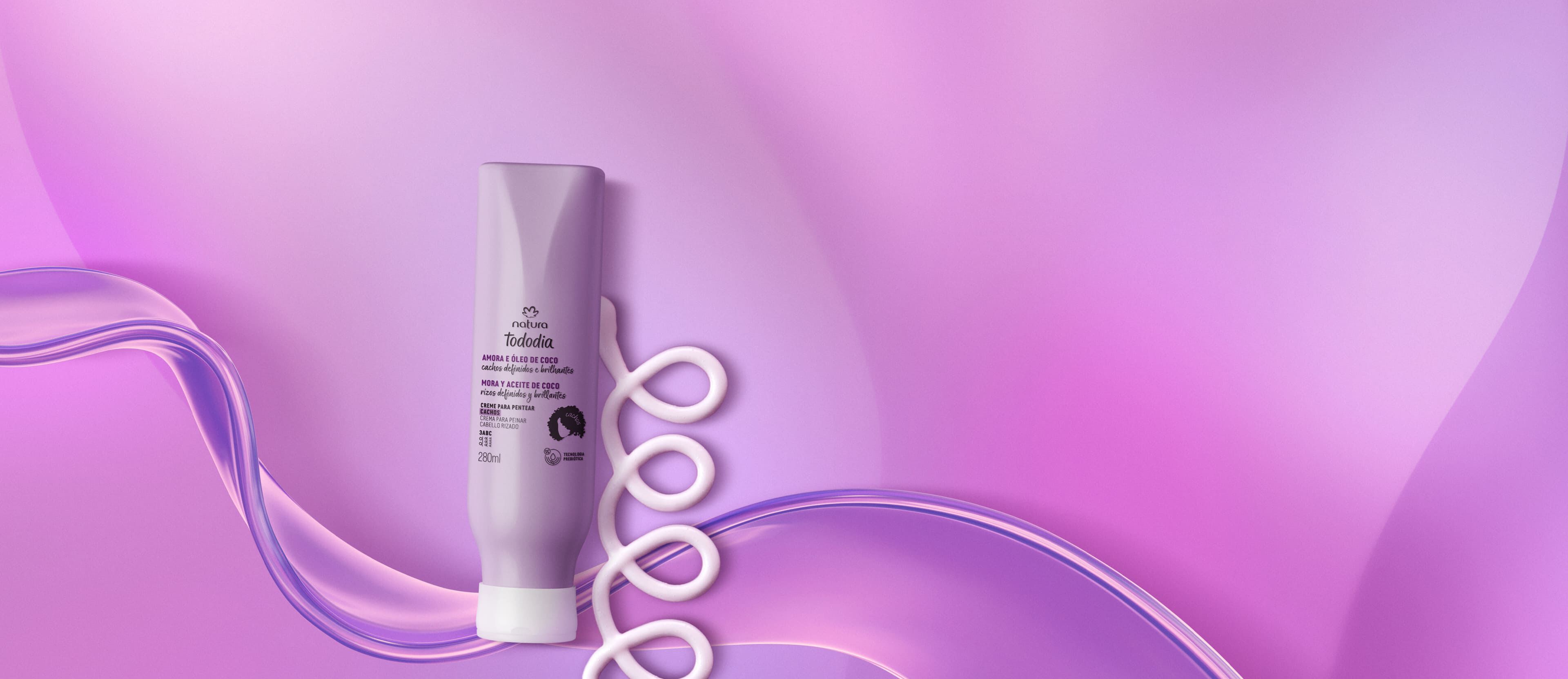 Creme para Pentear Cachos Tododia Amora e Óleo de Coco