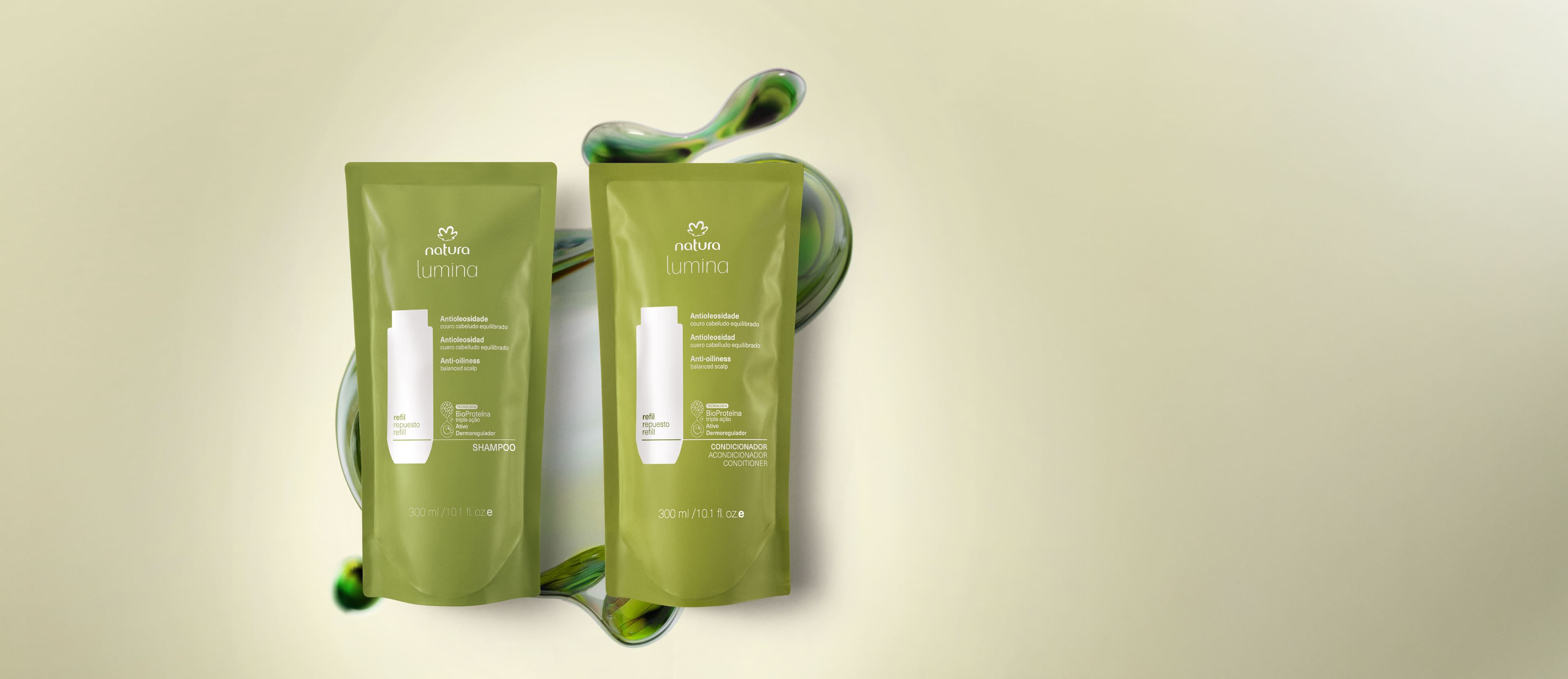 Kit Refis Shampoo e Condicionador Lumina Antioleosidade (2 produtos)